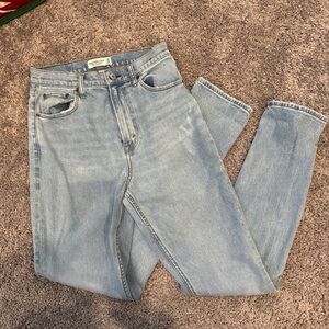 Abercrombie Slim Straight Light Wash Jeans 28 6 Long Curve Love